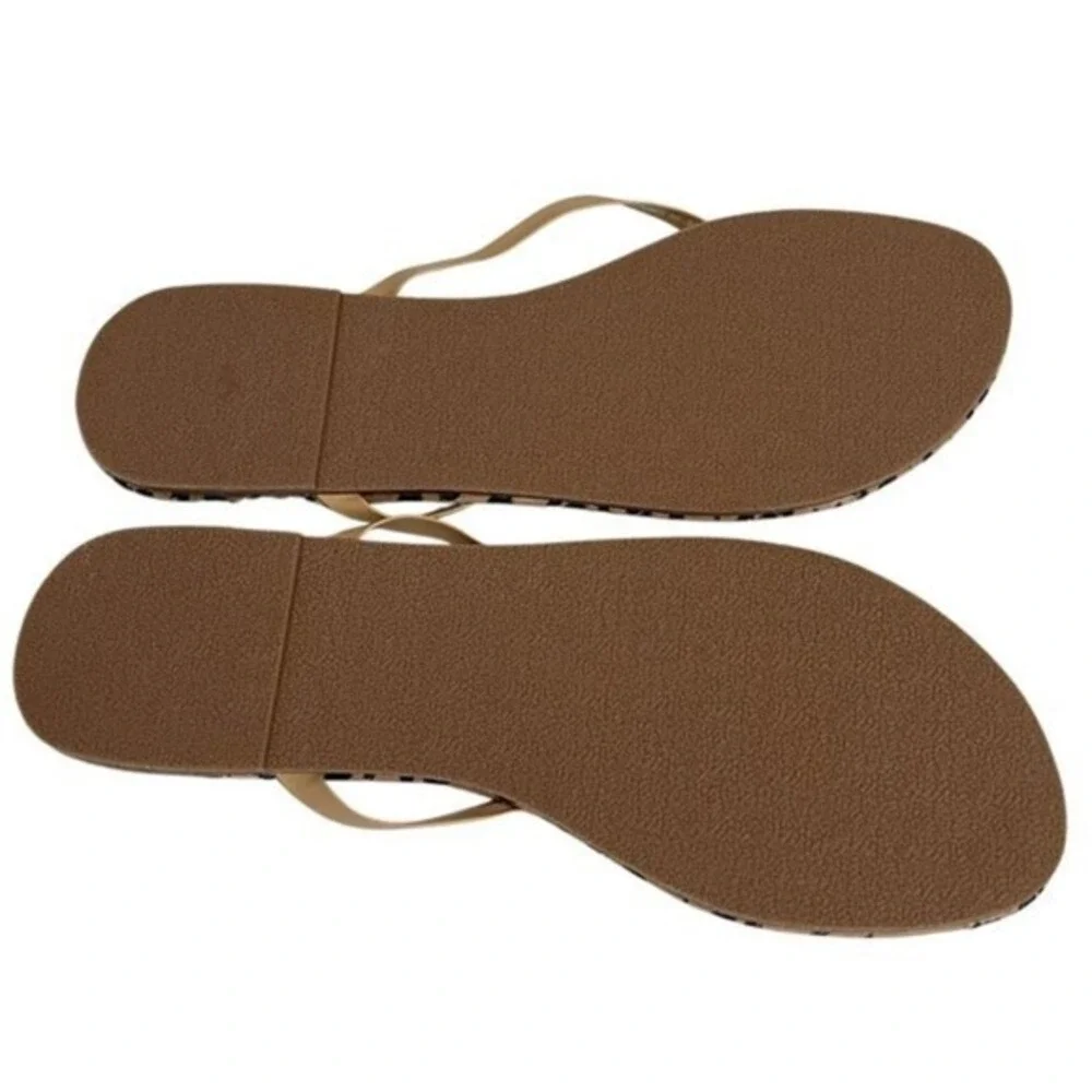 Aerie Cheetah Animal Print Flip Flop Sandals Size 9 Vacation Travel Beach Resort - Picture 6 of 7